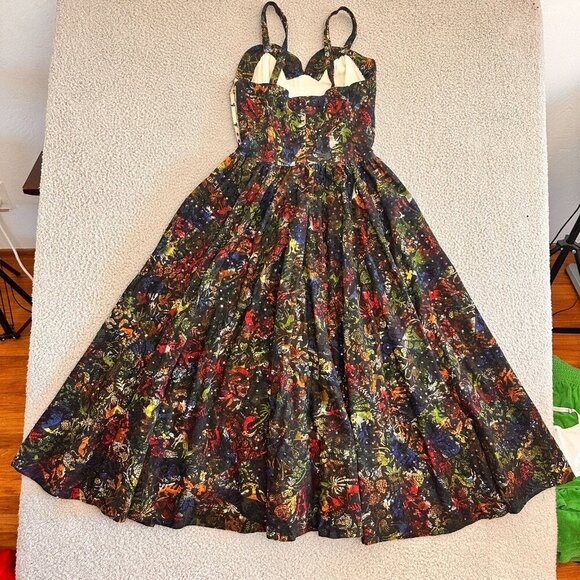 Vintage 50s Jorelle Model Dress Full Skirt Strapless Sequins - Picture 15 of 16